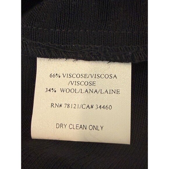 Eileen Fisher Wool Blend Open Front Cardigan Women’s Sz S Black Mandarin Collar - Picture 5 of 9